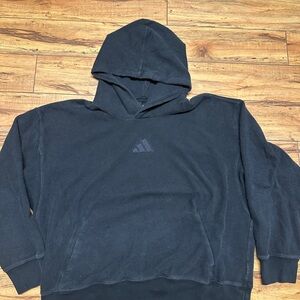 Adidas Men's Black Hoodie - XL
